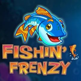 Fishin Frenzy online game logo by Blueprint Gaming on igobetcasino.eu